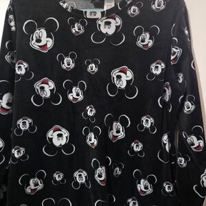 Disney Mickey Mouse Black Women Shirt, Size L